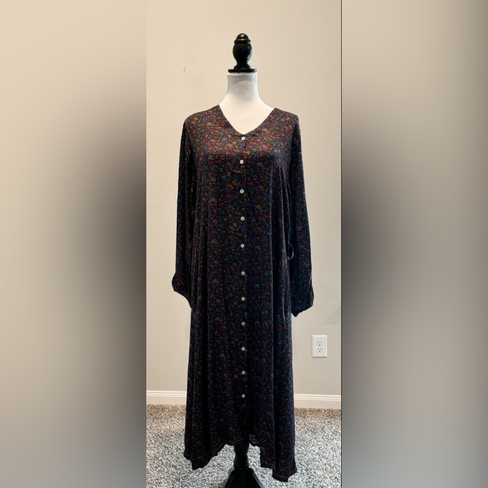 FRNCH Paris Multicolored Button Up Dress.